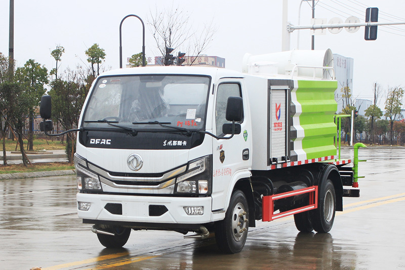 東風(fēng)D6-藍(lán)牌-大通罐-抑塵車（方罐）7方（霧炮30~40米）