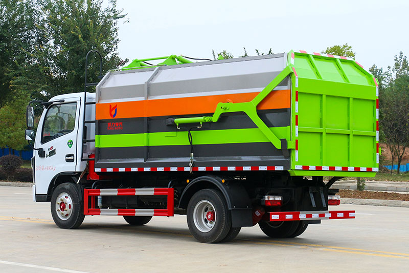 東風(fēng)D6側(cè)裝掛桶自卸式垃圾車 10.5方