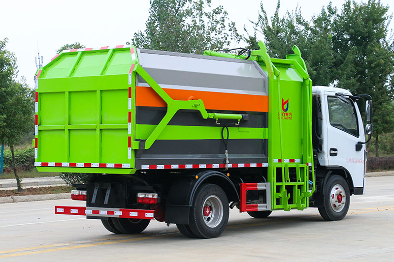 東風(fēng)D6側(cè)裝掛桶自卸式垃圾車 10.5方
