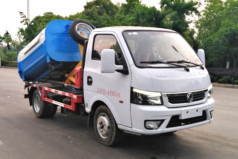 東風途逸勾臂垃圾車 3方生活垃圾箱